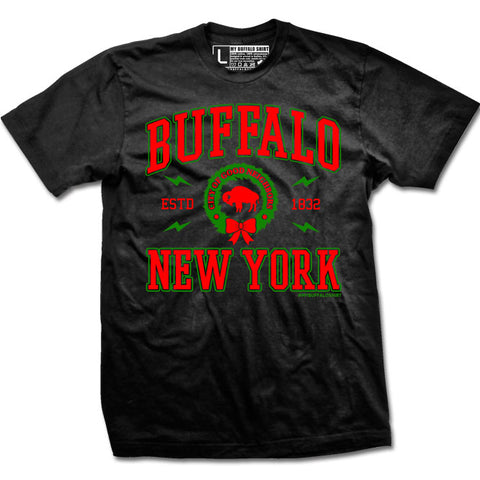 Buffalo, NY X-MAS Wreath t-shirt