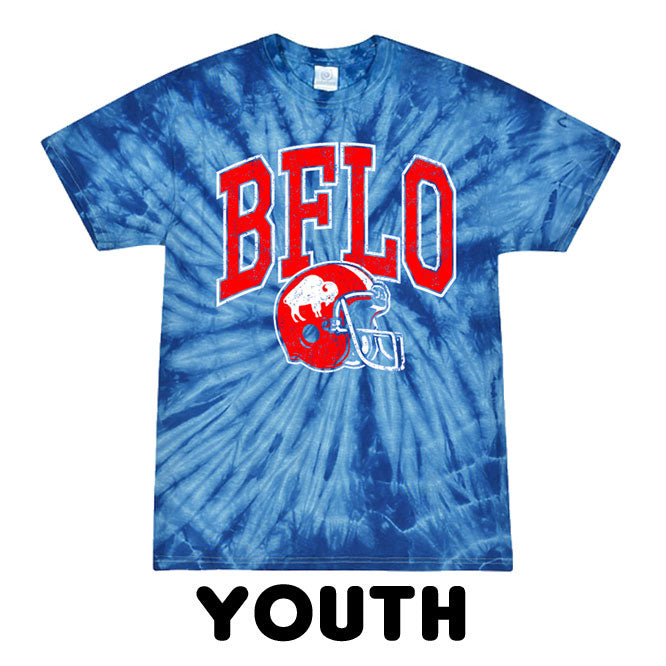 BFLO inverse helmet *YOUTH* tie-dye t-shirt