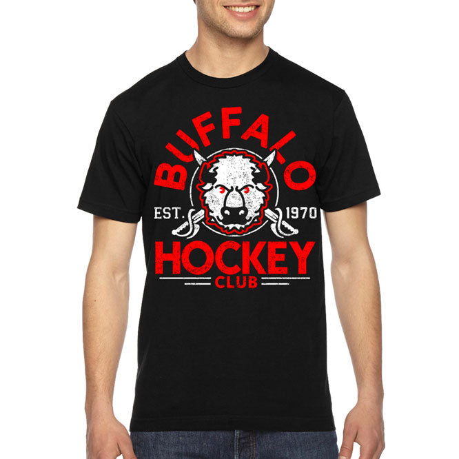 Retro Buffalo Hockey - Black and red throwback - Buffalo Sabres - Long  sleeve T-shirt – Store716